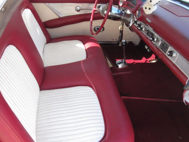 1955 white Ford Thunderbird Convertible