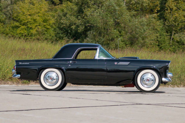 1955 Black Ford Thunderbird Convertible
