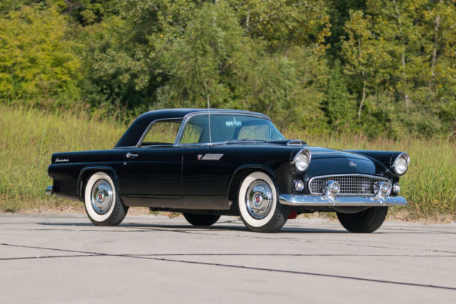 1955 Black Ford Thunderbird Convertible