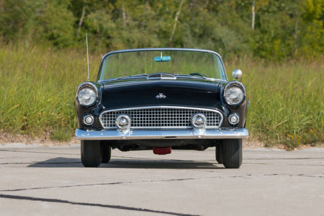 1955 Black Ford Thunderbird Convertible