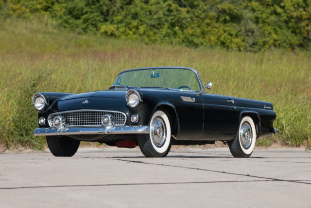 1955 Black Ford Thunderbird Convertible