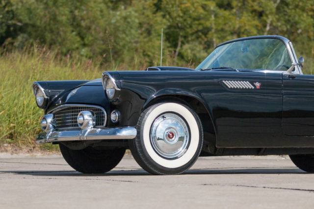 1955 Black Ford Thunderbird Convertible