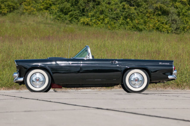 1955 Black Ford Thunderbird Convertible