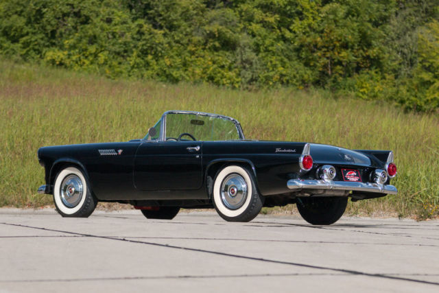 1955 Black Ford Thunderbird Convertible