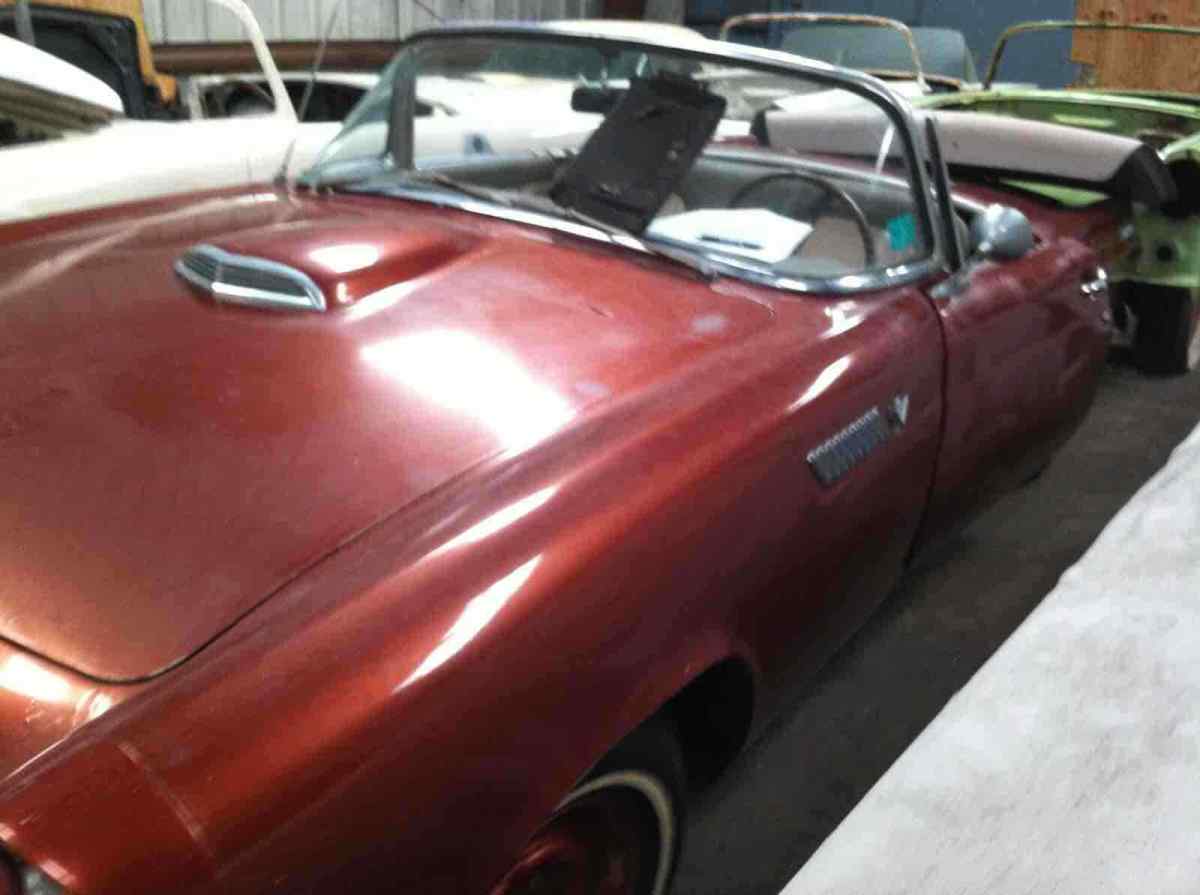 1955 Orange Ford Thunderbird 4.9 Convertible