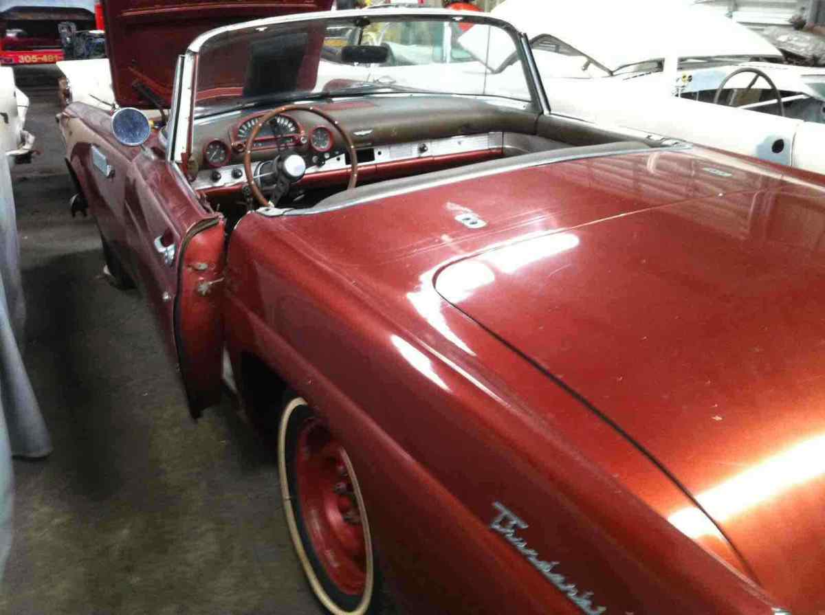 1955 Orange Ford Thunderbird 4.9 Convertible