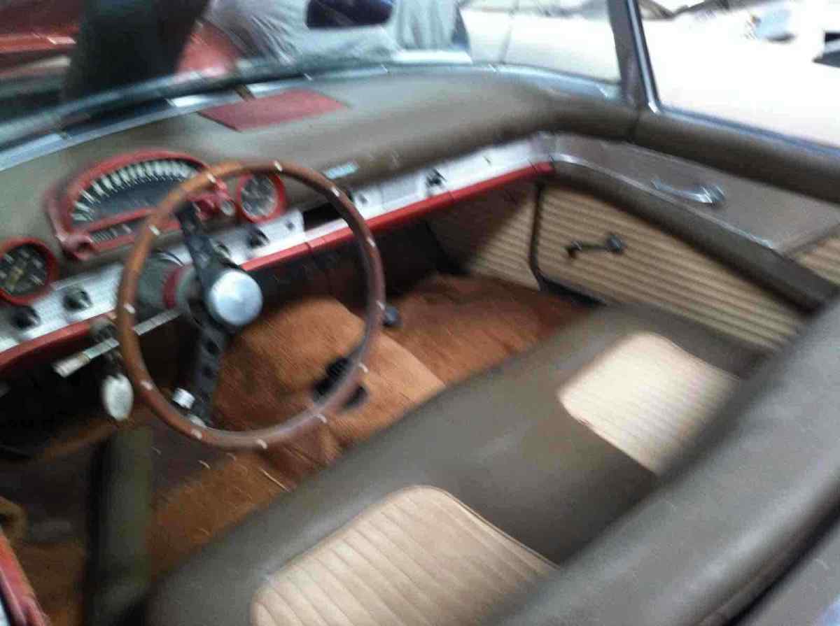 1955 Orange Ford Thunderbird 4.9 Convertible