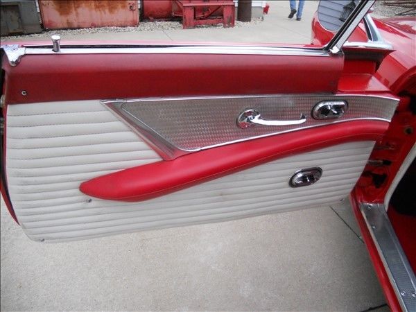 1955 Red Ford Thunderbird Convertible
