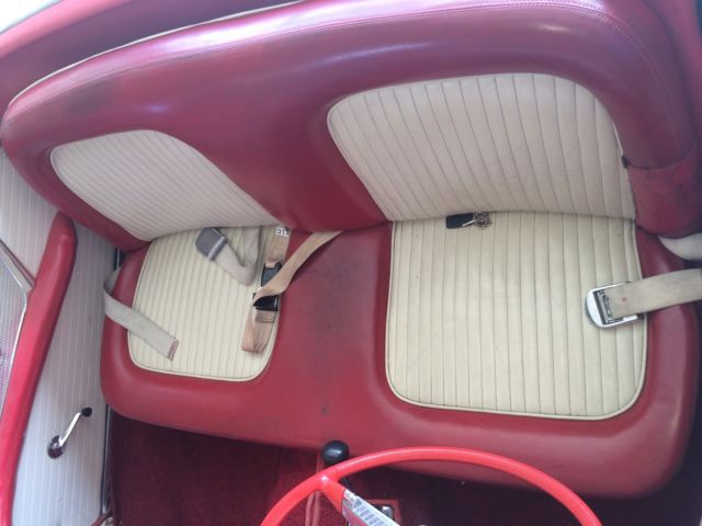 1955 Cream Ford Thunderbird Convertible