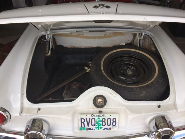 1955 Cream Ford Thunderbird Convertible