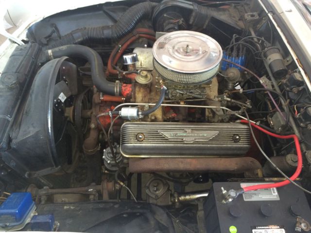 1955 Cream Ford Thunderbird Convertible