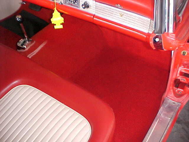 1955 Red Ford Thunderbird Convertible