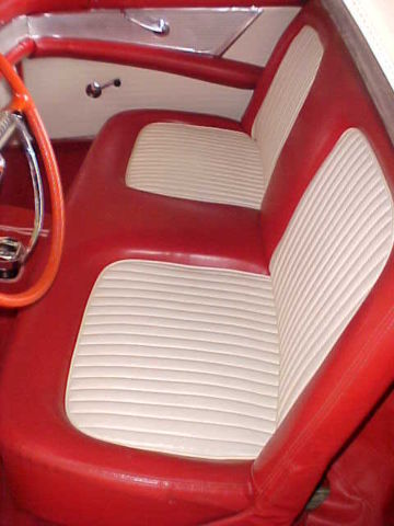 1955 Red Ford Thunderbird Convertible