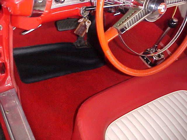 1955 Red Ford Thunderbird Convertible