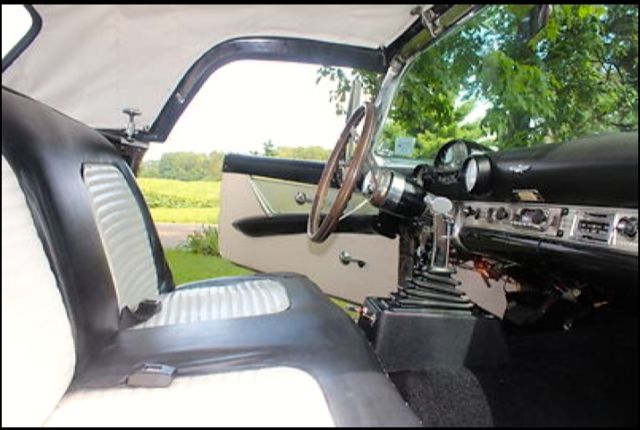 1955 Silver Ford Thunderbird Convertible