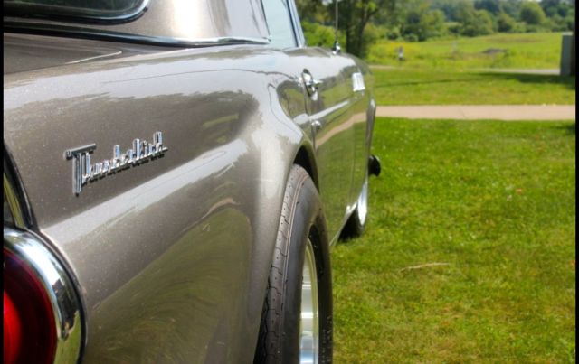 1955 Silver Ford Thunderbird Convertible