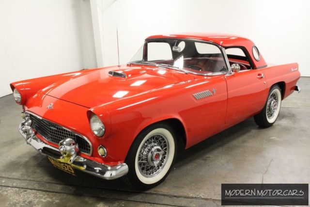 1955 Red Ford Thunderbird 2D Coupe