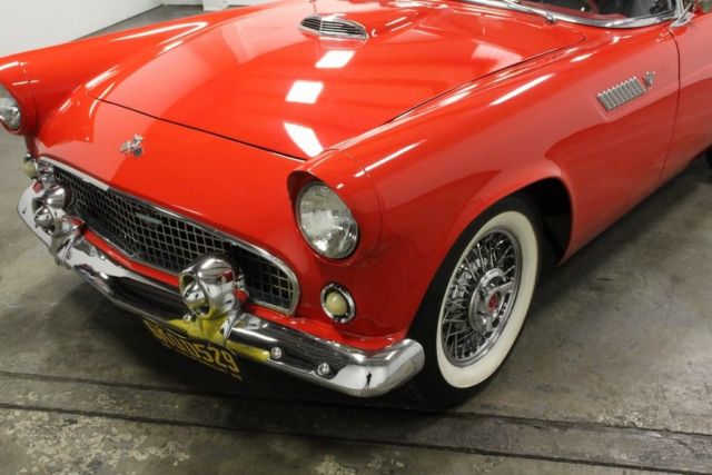 1955 Red Ford Thunderbird 2D Coupe
