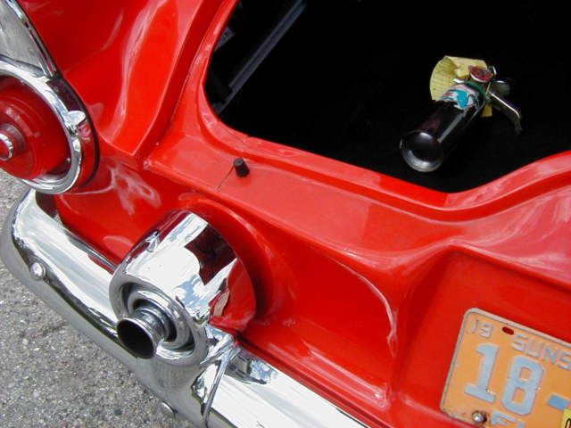 1955 Red Ford Thunderbird Convertible