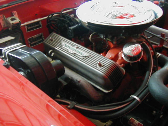 1955 Red Ford Thunderbird Convertible