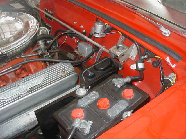 1955 Red Ford Thunderbird Convertible