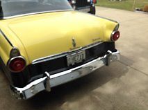 1955 Black and yellow Ford Fairlane hard top