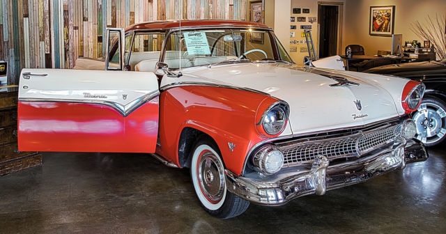 1955 Torch Red Ford Crown Victoria Coupe