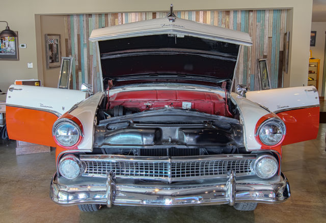 1955 Torch Red Ford Crown Victoria Coupe