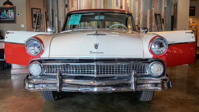 1955 Torch Red Ford Crown Victoria Coupe