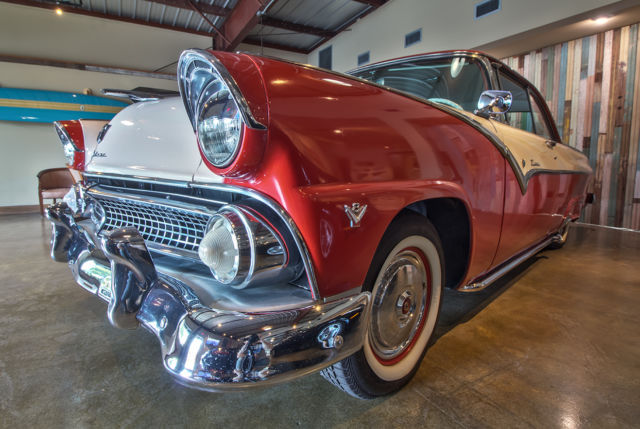 1955 Torch Red Ford Crown Victoria Coupe