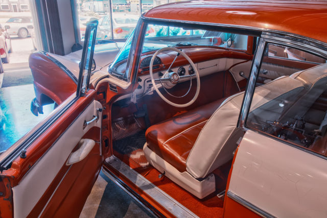 1955 Torch Red Ford Crown Victoria Coupe