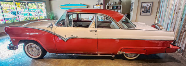 1955 Torch Red Ford Crown Victoria Coupe