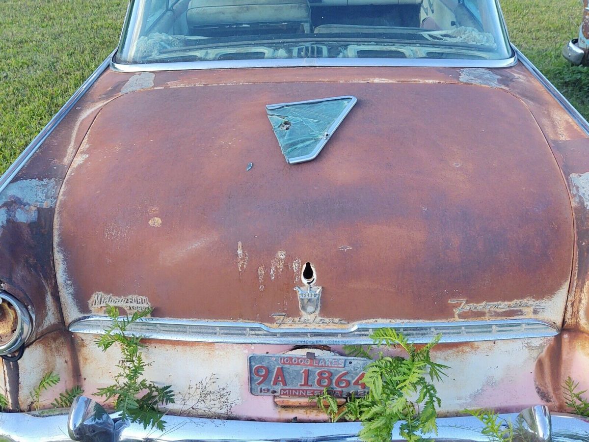 1955 White Ford Victoria