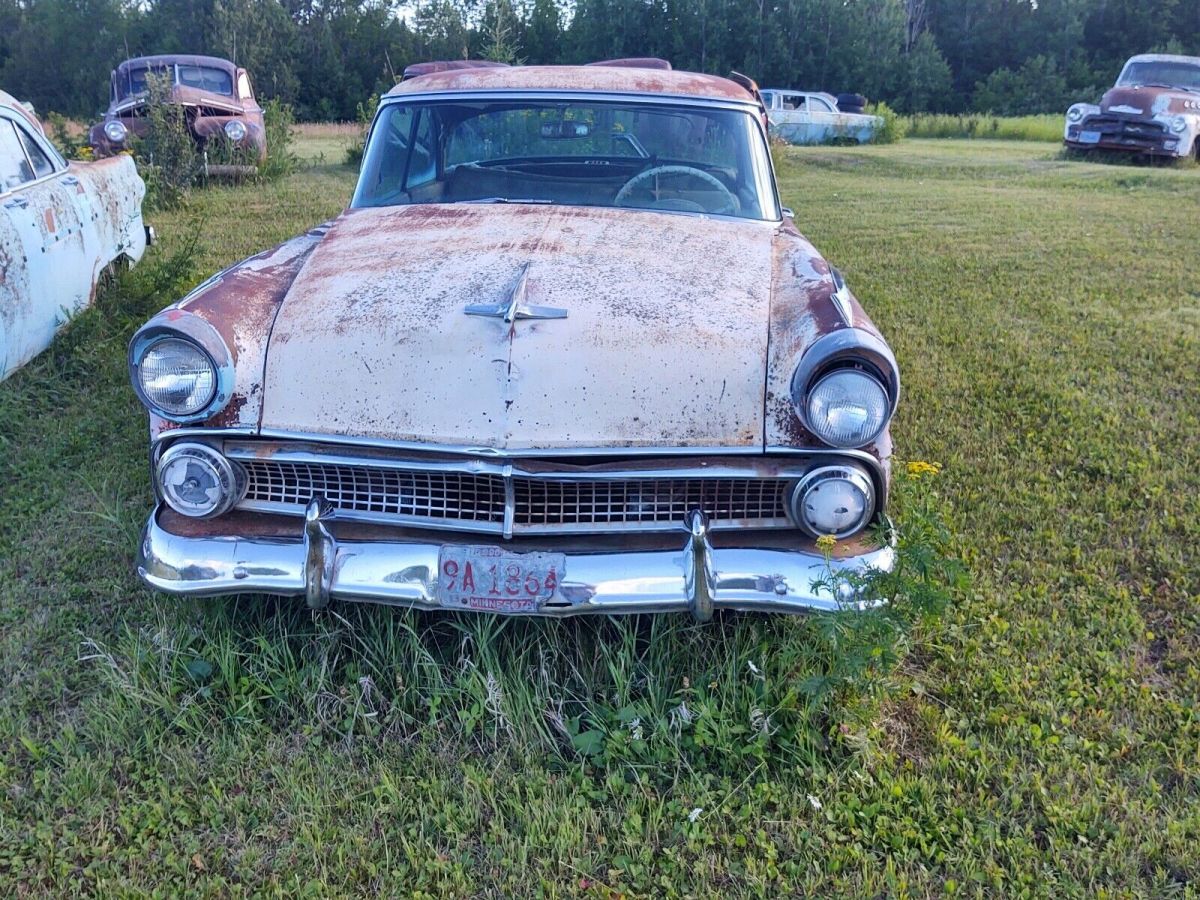 1955 White Ford Victoria