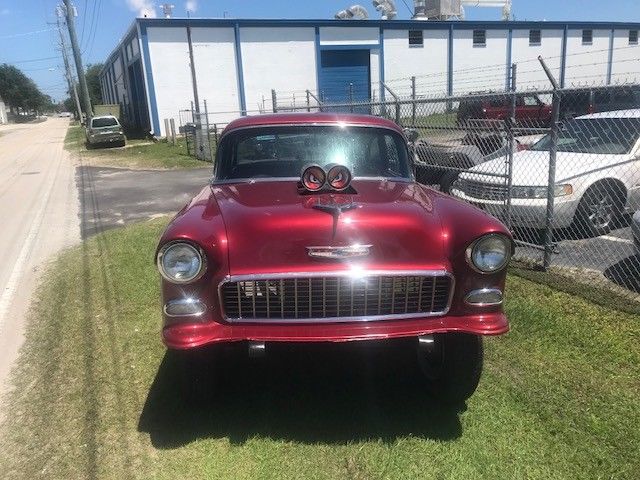 1955 Burgundy Chevrolet Bel Air/150/210 Coupe