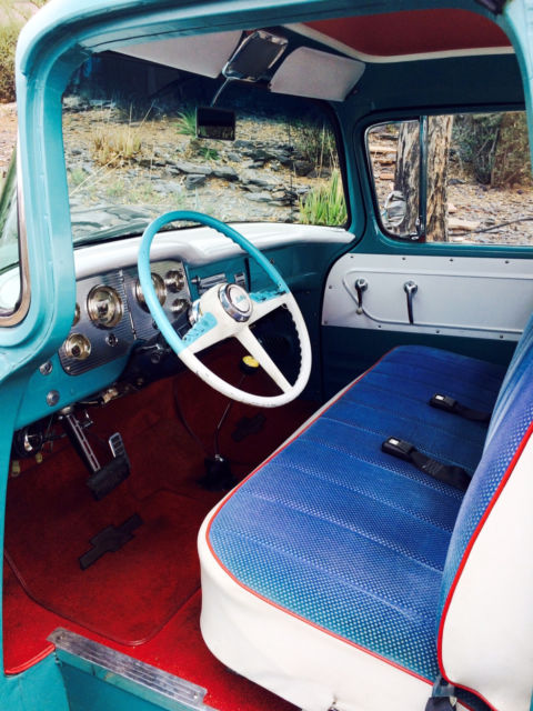 1955 Turquoise GMC 100 Standard Cab Pickup