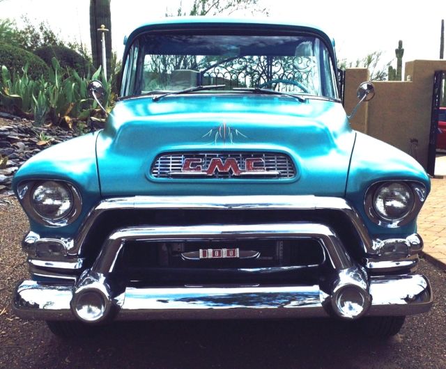 1955 Turquoise GMC 100 Standard Cab Pickup