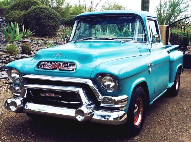 1955 Turquoise GMC 100 Standard Cab Pickup