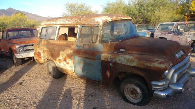 1955 Green GMC Suburban