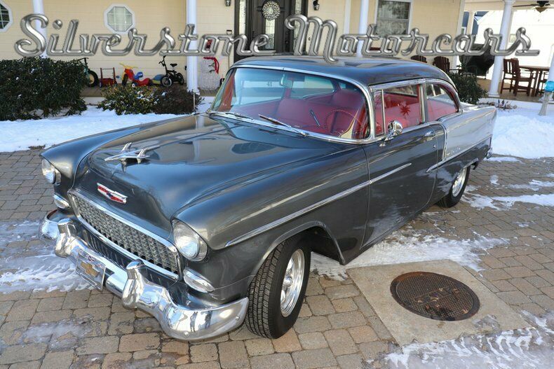 1955 Gray Chevrolet Bel Air/150/210 Sedan