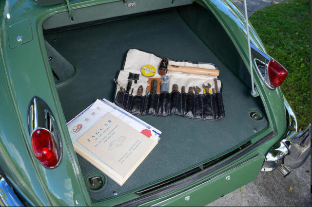 1955 Green Jaguar XK Convertible