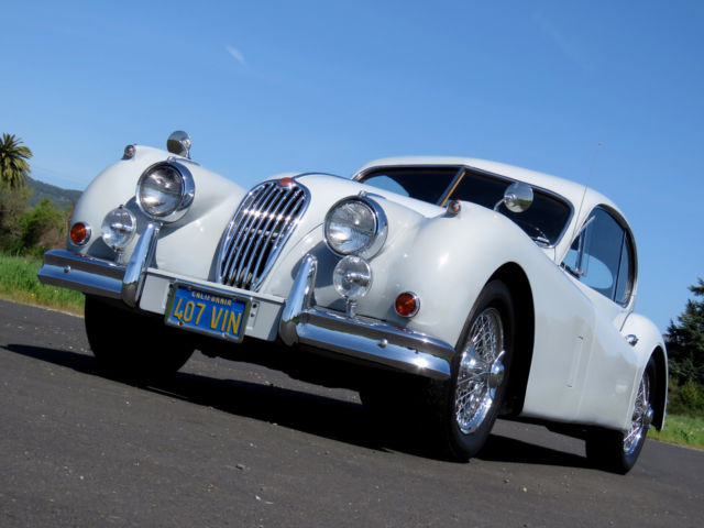 1955 Gray Jaguar XK Coupe