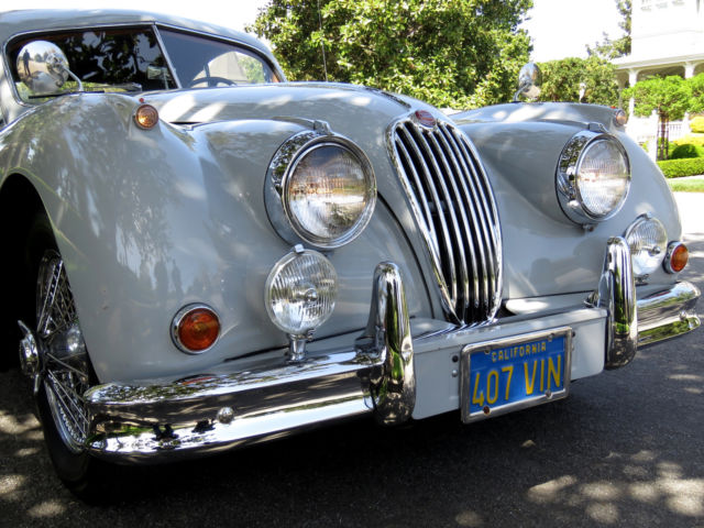 1955 Gray Jaguar XK Coupe