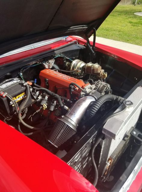 1955 Red Chevrolet Bel Air/150/210