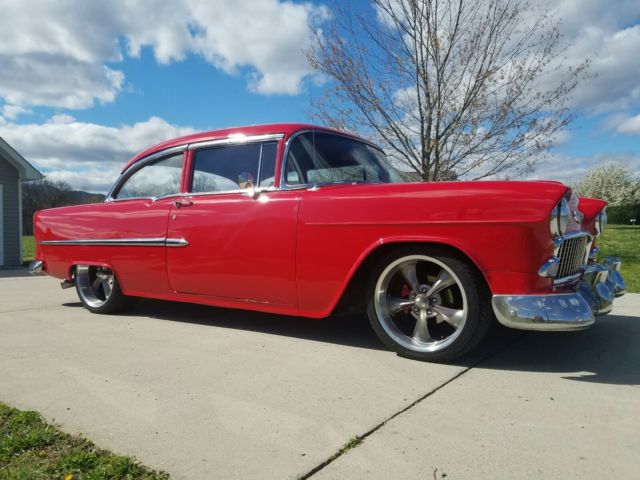 1955 Red Chevrolet Bel Air/150/210
