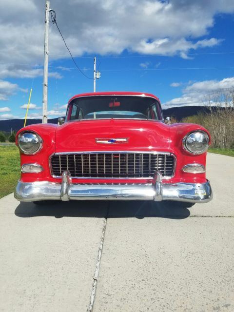 1955 Red Chevrolet Bel Air/150/210