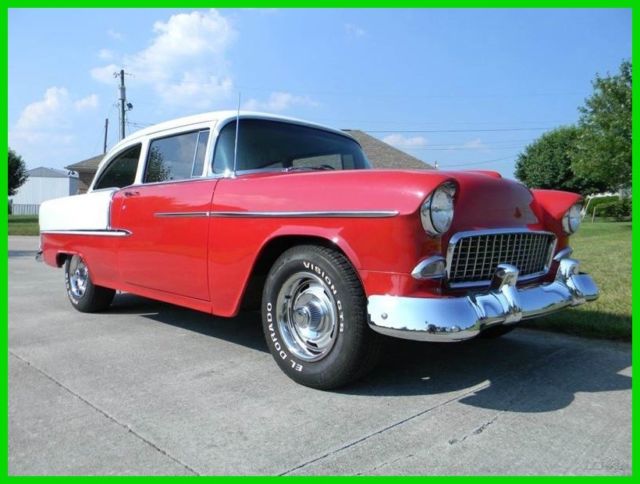 1955 White Chevrolet 210