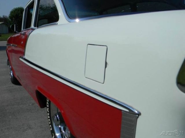 1955 White Chevrolet 210