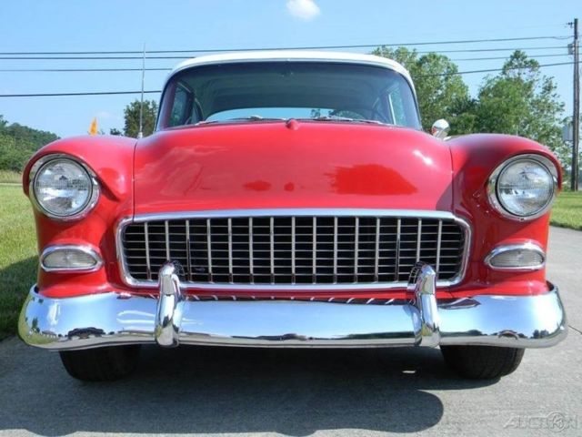 1955 White Chevrolet 210