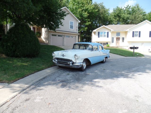 1955 Blue/White Oldsmobile Eighty-Eight